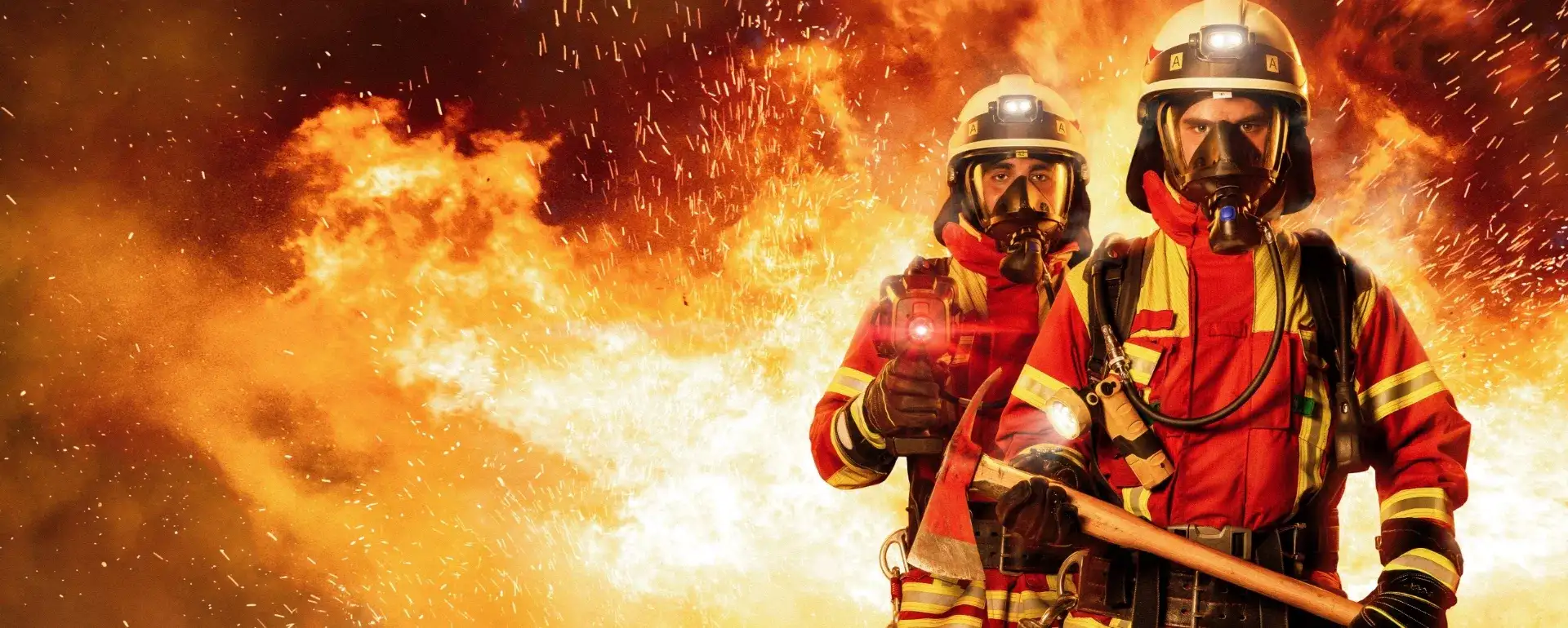 strażacy i ogień